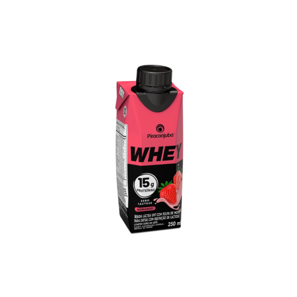 BL. WHEY MORANGO PIRACANJUBA CX.12X250ML REF-589