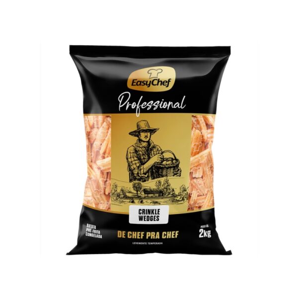BATATA CRINKLE WEDGES TEMP.  EASYCHEF CX,6X2KG. REF-70