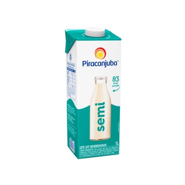 LEITE SEMI DESNATADO PIRACANJUBA CX.12X1LT. REF-1607